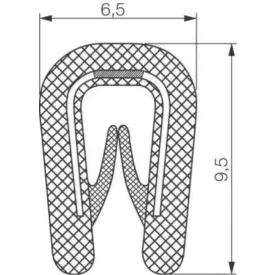 Élvédő profil 5902 / Fehér