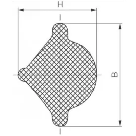 Feszítő profil (7,5x9,5) / Fekete