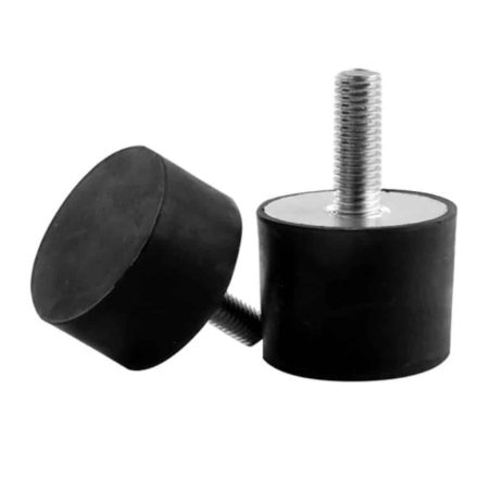 40 / 30 - M10x25 / 4-es típusú gumibak / Gumi kem = 55 Shore-A / Csavar = ST37