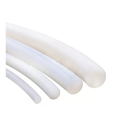 20 mm / Szilikon MVQ tömör gumizsinór / Áttetsző / 60 ShA