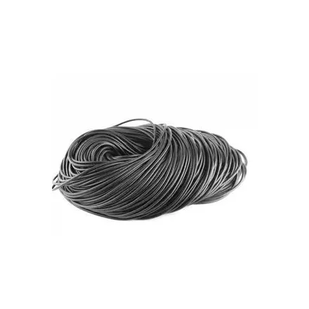 15 mm / VITON tömör gumizsinór / Fekete / 70 ShA