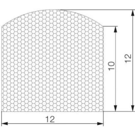 Habosított profil 7001 / Világosszürke