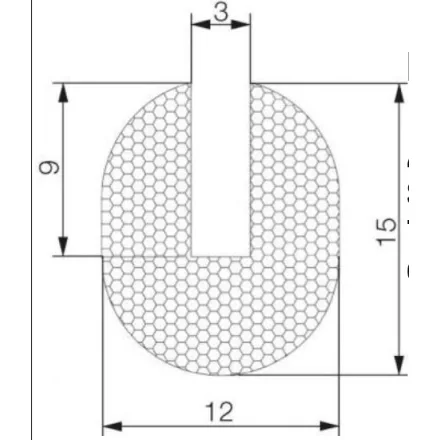 Habosított profil 7013 / Fekete