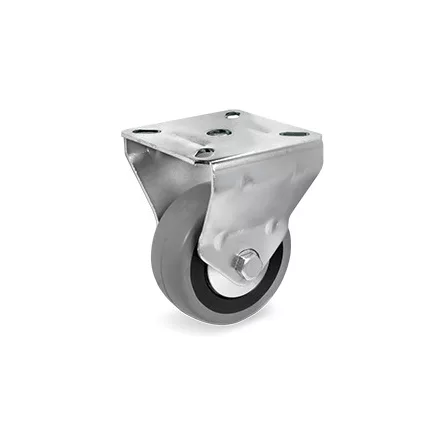 Kerék / Átmérő = 125 mm / Siklócsapágyas / Fixtalpas kivitelű / Beépítési mag = 156 mm / Teherbírás = 80 kg