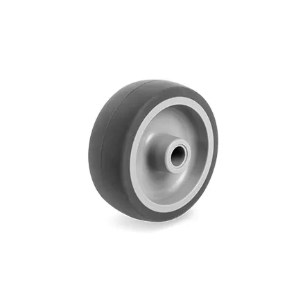 Kerék / Átmérő = 80 mm / Siklócsapágyas / Alapkerék / Teherbírás = 70 kg / Furatátmérő = 8 mm