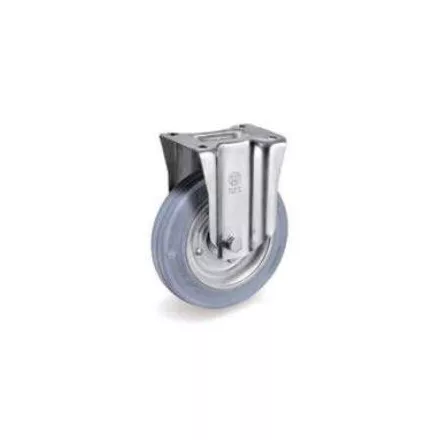 Kerék / Átmérő = 100 mm / Siklócsapágyas / Fixtalpas kivitelű / Beépítési mag = 127 mm / Teherbírás = 75 kg