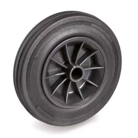 Kerék / Átmérő = 80 mm / Siklócsapágyas / Alapkerék / Teherbírás = 65 kg / Furat átmérő = 12 mm