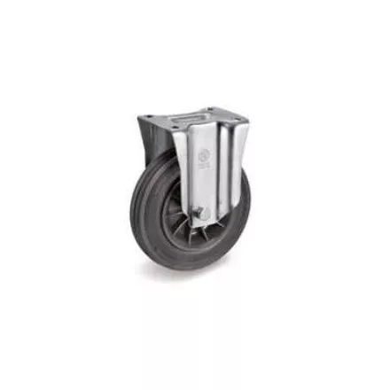 Kerék / Átmérő = 150 mm / Siklócsapágyas / Fixtalpas kivitelű / Beépítési mag = 182 mm / Teherbírás = 130 kg