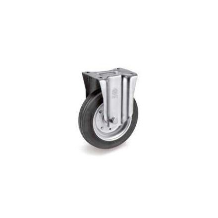 Kerék / Átmérő = 100 mm / Siklócsapágyas / Fixtalpas kivitelű / Beépítési mag = 128 mm / Teherbírás = 80 kg