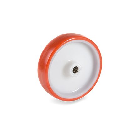 Kerék / Átmérő = 80 mm / Siklócsapágyas / Alapkerék / Teherbírás = 120 kg / Furatátmérő = 12 mm