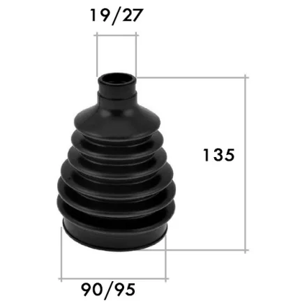 Univerzális féltengely porvédő LC0196 / W46