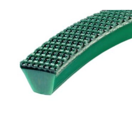 Supergrip (PVC) bevonatos PU ékszíj / 17/B / 89 Shore-A / Zöld