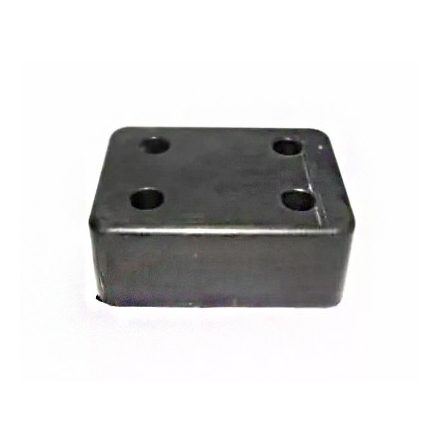 63 x 63 x 50 / 63 x 63 mm / Rámpaütköző négy furattal / Gumi kem = 70 Shore-A / Anyaga = NK