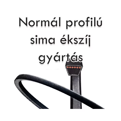   Normál profilú szíjak gyártása (Felirat a szíjon: profil x hosszméret)