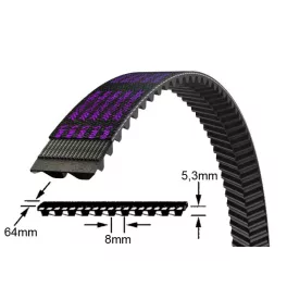 Purple (P) típusú szíjak