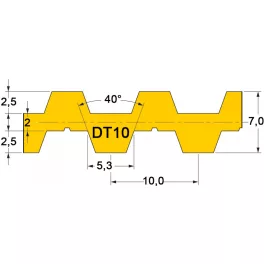 DT10 profilú szíjak