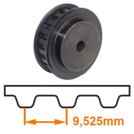 L profile pre-bored timing belt pulleys