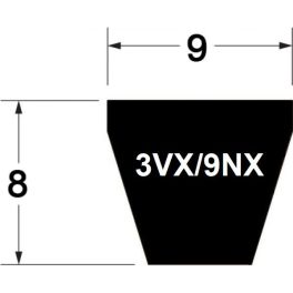 3VX (9NX) Profil Keilriemen