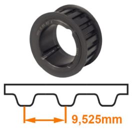 L profile taper bush timing belt pulleys