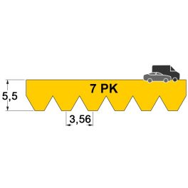 7 PK-s járműipari szíjak