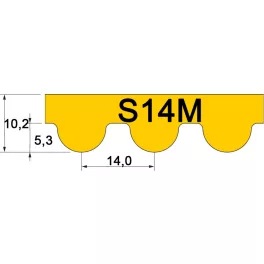 S14M (STD) profilú szíjak