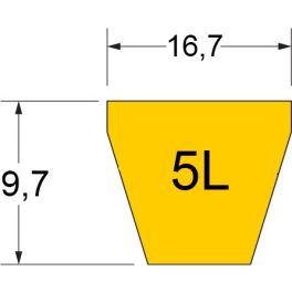 5L (5/8") profilú szíjak