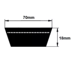 70x18 profilú szíjak