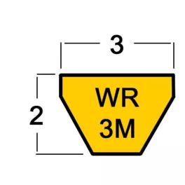 WR 3M profilú szíjak