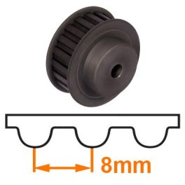 S8M (STD) profile pre-bored timing belt pulleys