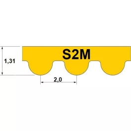 S2M Profil-Zahnriemen