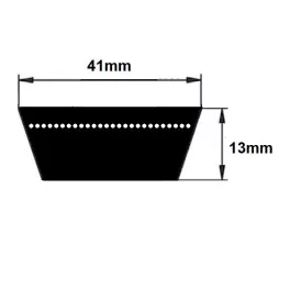 41x13 profilú szíjak