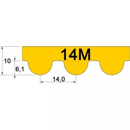 14M Profil-Zahnriemen