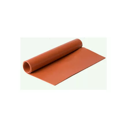 1 mm / Szilikon gumilemez / Vörös / Tekercsmagasság = 1200 mm (FIX)